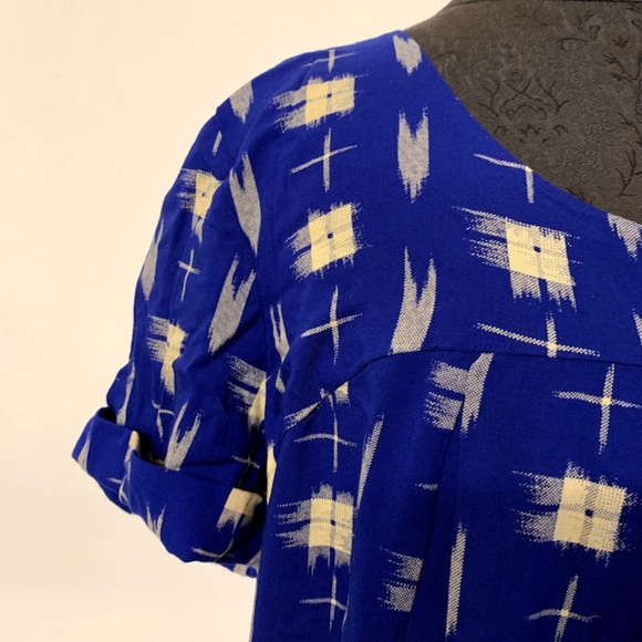 Holding Horses Anthro Abstract Plaid Tunic Top - Picture 3 of 8